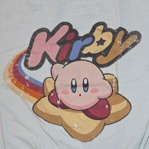 Nintendo | Kirby 100% Cotton Front Tied Graphic T-Shirt